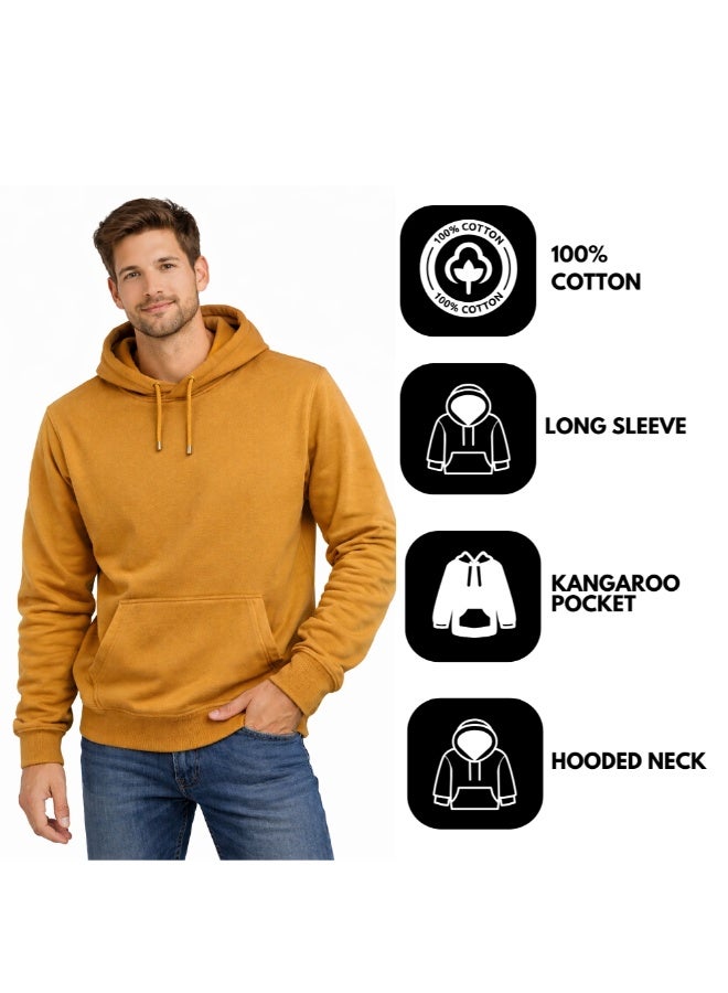 برينت شوب فور مي هوديي للرجال - بلوفر كلاسيكي بقلنسوة للرجال - هودي ناعم ومريح للارتداء اليومي، بدون سحاب، سويت شيرت دافئ وأنيق للخريف والشتاء - Image 4